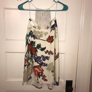 Express floral cut out tank. NWOT!
